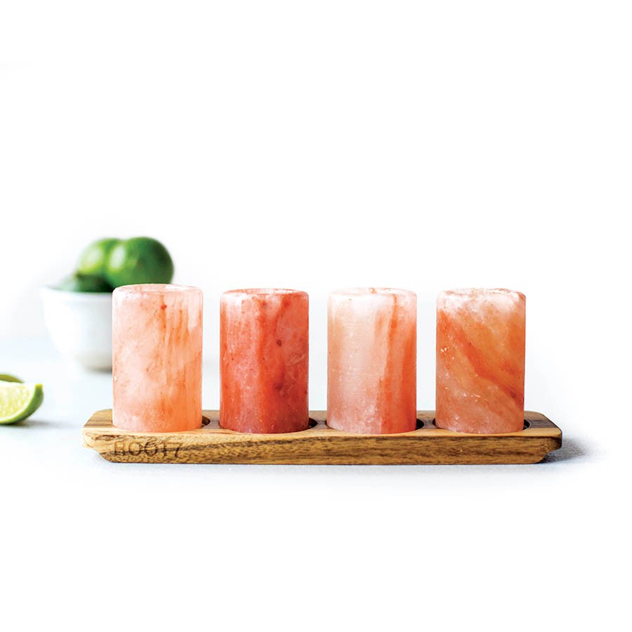 Himalayan Salt Shot Glasses and Serving Board